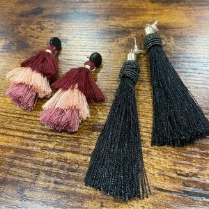 2 pairs of Tassel Earrings